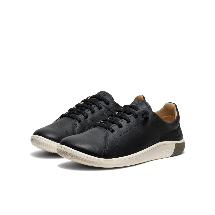 Womens KNX Leather Sneaker BlackStar White