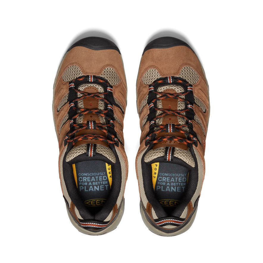 Mens Headout Waterproof Hiking Shoe BisonFossil Orange