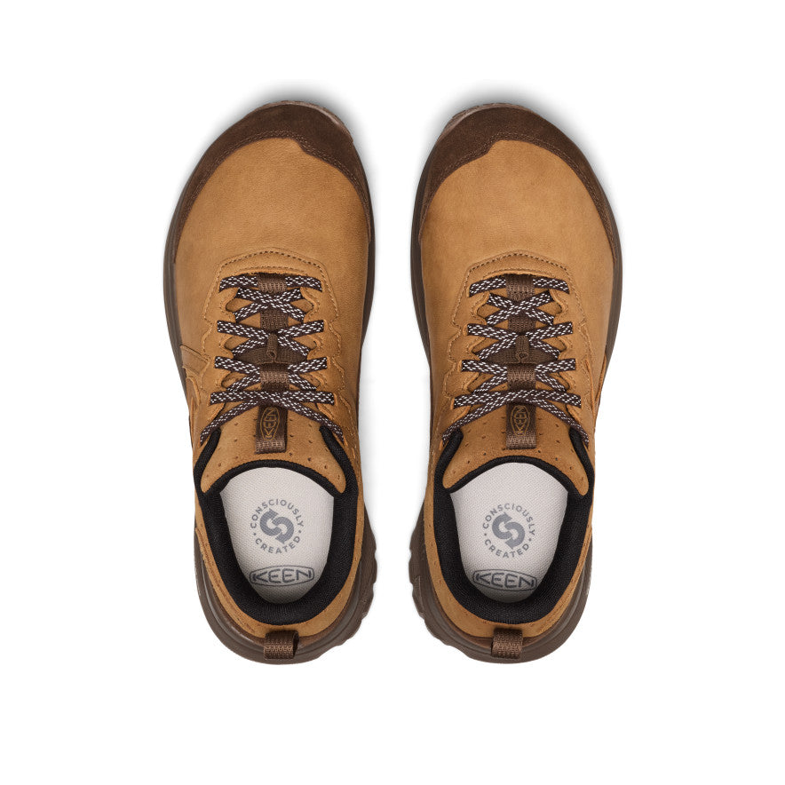 Mens Roam Leather Trail Running Shoe ChipmunkDark Earth