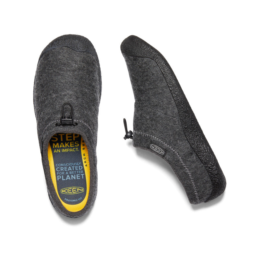 Mens Howser III Slide Charcoal Grey FeltBlack