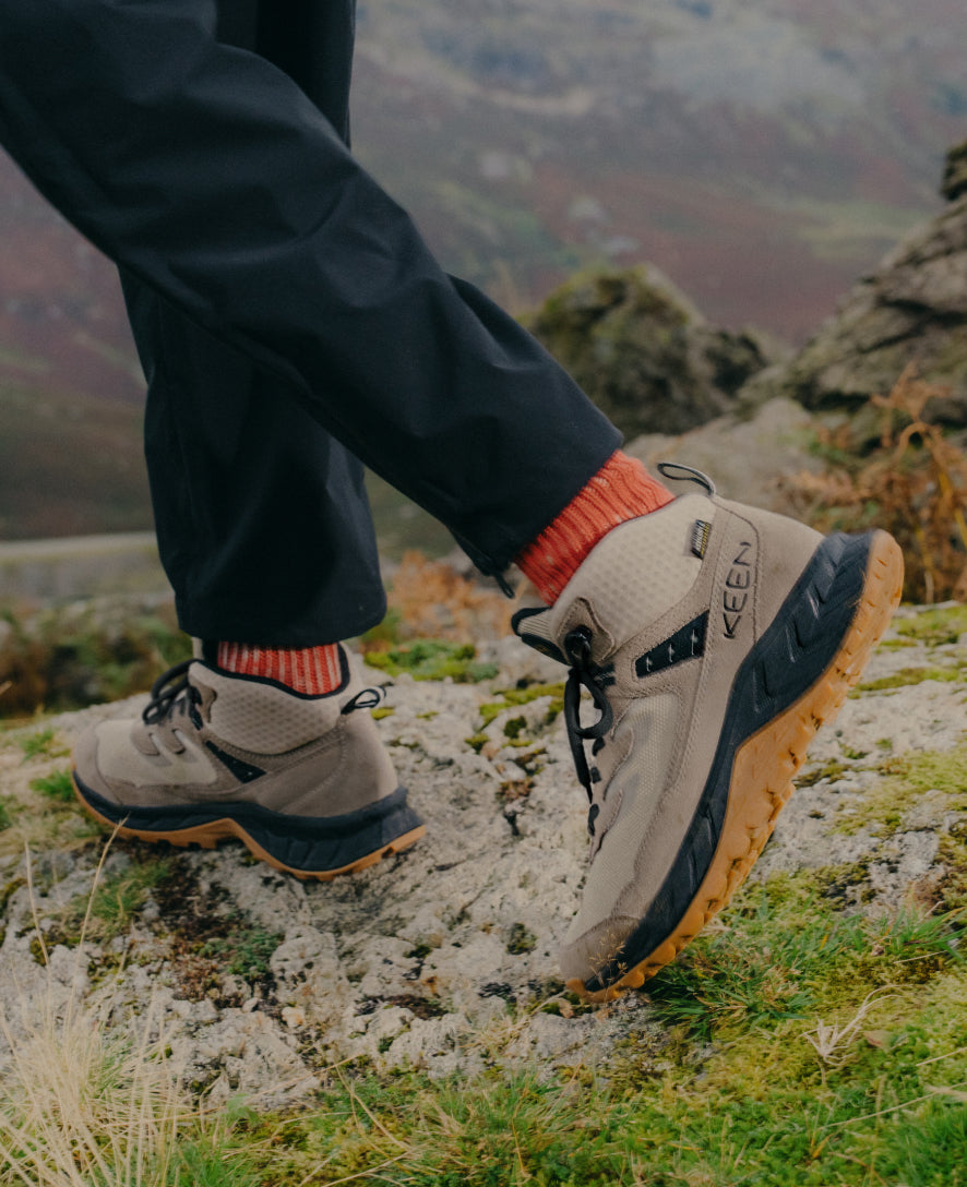 Mens Hightrail Waterproof Hiking Boot BrindleOak Buff